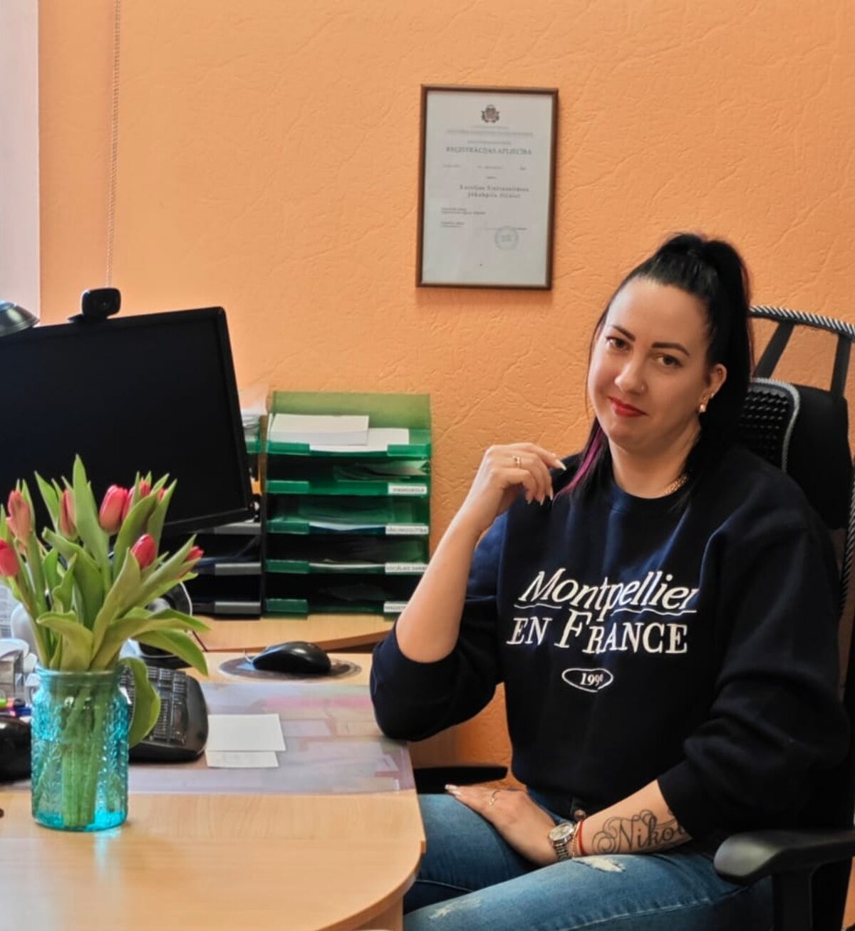 LU Jēkabpils filiāles studente Solvita Deņisova. Foto no personīgā arhīva. LU Jēkabpils filiāles studente Solvita Deņisova.